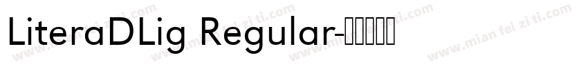 LiteraDLig Regular字体转换
